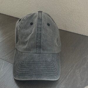 Black Washed Baseball Cap